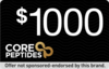 Get $1000 Towards Core Peptides!- US Email Submit Incent